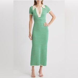 Moon River Short Sleeve Sweater Dress